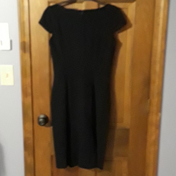 Hobbs London Sheath Dress Wool Navy - Picture 4 of 6